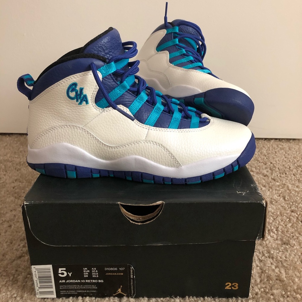 Air Jordan 10 Retro BG- ‘Charlotte Hornets’